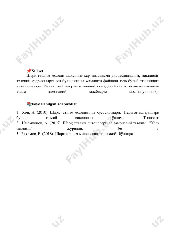tarbiyaning sharq modeli - Page 5