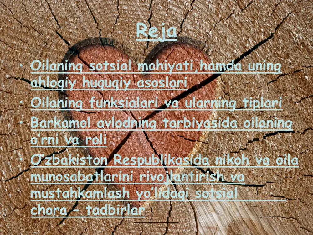 boshqa qarindosh-urug‘lari ham birga yashashlari mumkin. oila muhiti, uning jamoada tutgan o‘rni oila a'zolariga,ularning xulq-atvorlariga bevosita bog‘liqdir. ayniqsa oila muhitida ayolning o‘rni alohida ahamiyat kasb etadi. _____________ _____________ oila uning a'zolarining ijtimoiy guruhlariga qarab ham turlarga bo‘linadi: 1. oila a'zolari bir xil ijtimoiy guruhga mansub oilalar. 2. turli guruhga mansub oilalar: _____________ _____________ oila tarbiyasi masalalarini o’rganish ham sotsiologiyada keng o’rin olgandir. oila tarbiyasi oilada ota-onalar, katta kishilar tomonidan bolalarni tarbiyalash bo‘lib, yosh avlodni har tomondan rivojlanishida muhim ahamiyatga egadir. oila tarbiyasida oilaviy tartib, oila a'zolarining bir-biriga munosabati, ota-ona va katta kishilarning hulq-atvori, madaniy va siyosiy saviyasi, oila byudjeti, sharoiti asosiy omil hisoblanadi. oila huquqi ham sotsiologiya tomonidan o’rganilib, unda asosiy e'tibor nikoh, qarindoshlik, bolalarni farzandlikka va tarbiyaga olishdan kelib chiqilgan munosabatlarni, nikohga kirish munosabatlarini, er-xotin, ota-ona bilan bolalar va oilaning boshqa a'zolari o‘rtasidagi shahsiy va mulkiy homiylik, vasiylikdan kelib chiqadigan munosabatlarni hamda nikohning bekor qilinishi bilan bog‘liq masalalarni o‘rganishga …