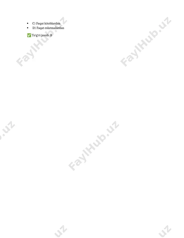o'zbek adabiyotini o'qitish mavzusida 10talik test - Page 3