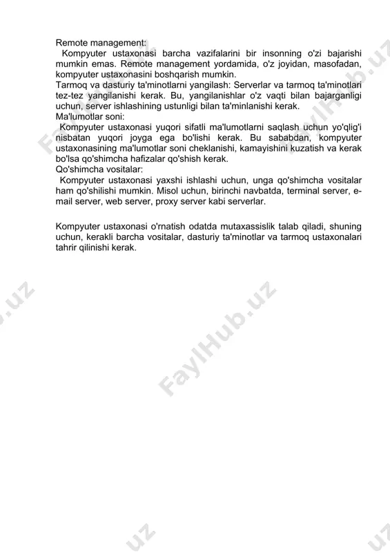 axsulotlarning aksariyatini narxi biroz qimmat. 2. kompyuter qurilmalari bilan tanish bo’lmaganlar ko’proq qurilmalarga zarar yetkazishi. 3. bozordagi raqobatning yuqori darajasi. i asosiy qism. kompyuterni ta'mirlash - bu qiyinmi yoki yo'qmi? bir necha yil oldin, operatsion tizimni qayta o'rnata oladigan odam kompyuter dahosi hisoblanardi. endi har qanday oddiy talaba buni qila oladi. internetdagi ma'lumotlardan bepul, deyarli cheksiz foydalanish deyarli har bir kishiga ma'lum bir sohada professional bo'lish imkonini berdi. kompyuterlar bilan ham shunday. aniqrog'i ularni ta'mirlash bilan. kompyuterda yuzaga keladigan har qanday muammoning tavsifini butun dunyo bo'ylab internetda topish mumkin va uni o'zingiz hal qilishga harakat qiling. ko'pchilik odamlarni to'xtatadigan yagona narsa - bu ularning qobiliyatlariga ishonchsizlik. darhaqiqat, malakali o'quv qo'llanmasi yordamida har kim kompyuterdagi muammoni engishi mumkin. albatta, har safar kompyuterni ta'mirlash bilan bog'liq ma'lum bir masalani hal qilish uchun javob izlash uchun internetga qarasangiz, bu kulgili bo'ladi. shuning uchun, agar zarurat tug'ilsa, ushbu sohadagi bilim va ko'nikmalaringizni chuqurlashtirganingiz ma'qul. …
