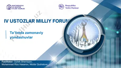 ta’limda zamonaviy yondashuvlar — PPT