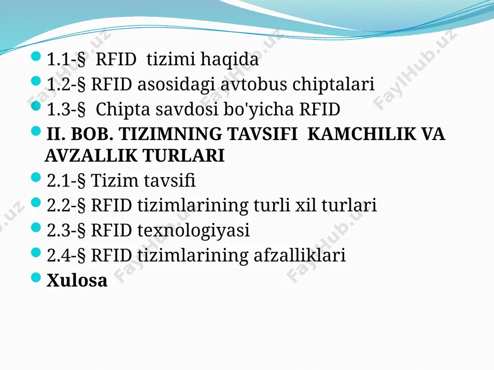 rfidning asosiy tizimi ikkita asosiy komponentdan iborat: o'quvchi(reader) sxemasi va yorlig'i, tafsilotlari keyinroq muhokama qilinadi. rfid da iot foydalanish katta afzalliklarga ega, chunki u ajralmas qismi hisoblanadi. iot ma'lumotlar ekspluatatsiyasi orqali jismoniy va virtual ob'ektlarni bir-biriga bog'laydigan global tarmoq infratuzilmasiga ishora qiladi. pts-ni iot-ni tatbiq etish uchun qadam deb hisoblash mumkin. taklif etilayotgan tizim asosan uni amalga oshirish uchun harakat qiladi. kundalik sayohatlarda yo'lovchilarning bir xil kirish imkoniyatiga ega bo'lgan turli avtobus agentliklari o'rtasidagi kelishuv yo'lovchilar rfid asosidagi chiptalarni olib har safar sayohat qilganlarida avtomatlashtirilgan server yangilanadi. rfid asosidagi avtobus chiptalari: xususiyatlari va tendentsiyalari. bu dunyoda taxminan 6,7 milliard odam yashaydi, ulardan 161 millioni ko'rish qobiliyatiga ega. ko'zi ojizlar ko'rishning o'ziga xos darajasiga qarab turli xil qiyinchiliklarga duch kelishadi. uchun ko'zi ojiz va ko'rish qobiliyati past bo'lganlarning aksariyati, ta'lim olish uchun yagona harakatchanlik imkoniyati, ish va ijtimoiy aloqalar jamoat transporti biroq, ular ko'plab murakkab muammolarga duch kelishadi va ko'chada yurish …
