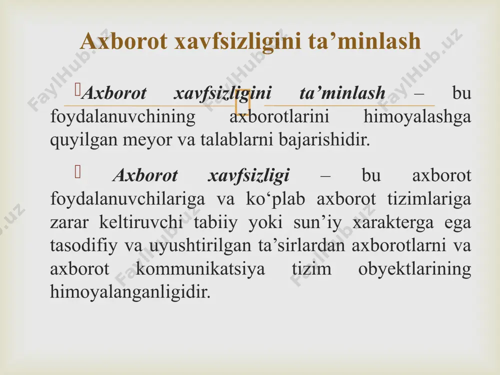 axborot xavfsizligini ta’minlash usullari - Page 3