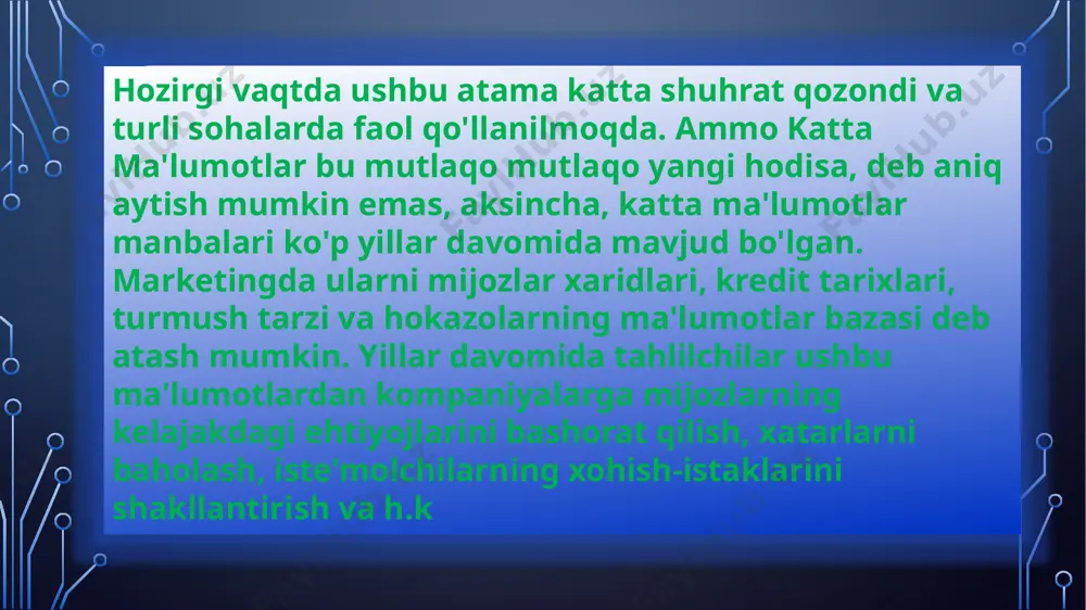 tabiiy ofat yuz berganda resurslarni taqsimlash yoki sog‘liqni saqlashni yaxshilash orqali odamlar hayotini o‘zgartirishga yordam beradi. image3.jpeg image4.jpeg image5.png image6.jpeg image7.jpeg image8.jpeg image9.jpeg image10.jpeg image11.jpeg image12.jpeg image13.jpeg image14.jpeg image15.jpeg image16.jpeg image17.jpeg image18.jpeg image19.jpeg image20.jpeg image21.jpeg image22.png image23.jpeg image24.png image25.jpeg image26.jpeg image27.jpeg image28.jpeg image29.png image30.jpeg media1.mp4 image31.png image32.jpeg image2.png