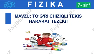 to‘g‘ri chiziqdagi tekis harakat tezligi — PPTX