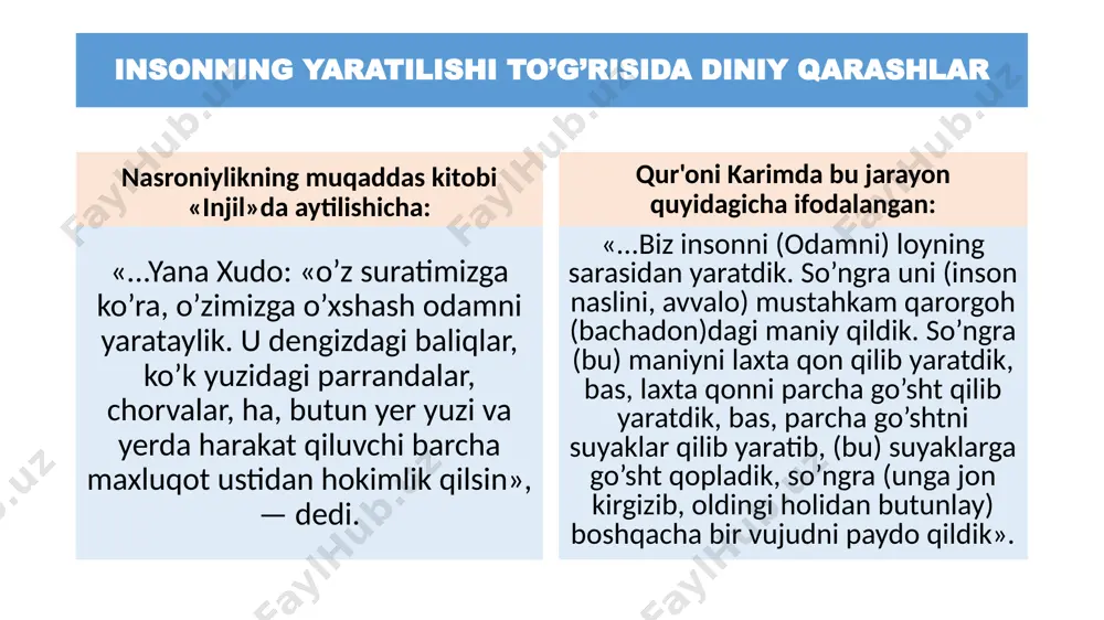 ondashuv materialistik yondashuv ongning kelib chiqishi va mohiyatini tushunishda uch omil mavjud: birinchidan, ong inson miyasining tashqi olamni aks ettirish layoqatidir. sog`lom miyagina shu vazifani bajara oladi. meditsina, fiziologiya fanlari bu xulosaning to`g`riligini tasdiqlaydi. ikkinchidan, ong - voqelikning ruhiy in`ikosi bo`lib, u in`ikosning oliy shakli hisoblanadi. in`ikosning istagan bir shakli ong bo`la olmaydi. in`ikosning eng oliy shakligina ong bo`la oladi. uchinchidan, ong jamiyat taraqqiyotining mahsuli. inson biologik mohiyat sifatida tabiat bag`rida dunyoga kelgan bo`lsa, ijtimoiy mohiyat sifatida jamiyat bag`rida shakllangan va rivojlangan. uning ongi ham tarixiy taraqqiyotning mahsulidir. ongning strukturasi ong elementlari ong yadrosi sezgi, idrok, tasavvur, emotsiyalar, o`z-o`zini his etish, kayfiyatlar, tafakkur, tushuncha, hukm, xulosa, g`oyalar, iroda, xotira, diqqat, kechinmalar. sezgi iroda tasavvur tafakkur tushuncha ongning shakllari va funksiyalari shakllar funksiyalar fikr shubha e`tiqod bilim ishonch refleksiv funksiya germenevtik funksiya ijodiy funksiya ijtimoiy ong tushunchasi, uning mazmuni va tarkibiy qismlari jamiyatdagi o`zgarishlarni kishilar ongida o`z aks etishiga ko`ra voqelikni …