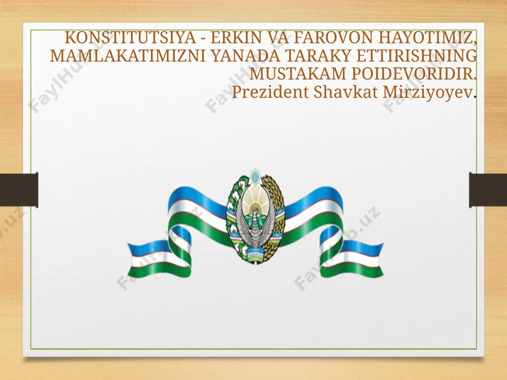 a'minlash. bu xalqchil davlatni bunyod etishning eng muhim shartidir; uchinchidan, fuqarolik jamiyati institutlarining o‘rni va maqomini, “jamiyat — islohotlar tashabbuskori” tamoyilini konstitutsiyaviy mustahkamlash; to‘rtinchidan, oila institutini rivojlantirish, bo‘lajak avlodlarga an'anaviy insoniy qadriyatlarni asrab-avaylagan holda yetkazish, mamlakatda millatlararo totuvlikni mustahkamlashning konstitutsiyaviy asoslarini belgilash; beshinchidan, konstitutsiyada davlat yoshlar siyosatini, yangi o‘zbekiston bunyodkorlari – yoshlarning har tomonlama qo‘llab-quvvatlanishini, ularning huquqi, manfaatlari va majburiyatlarini aks ettirish; oltinchidan, hozirgi kunda o‘zbekiston ijtimoiy davlat va odil fuqarolik jamiyatini qurish sari ildam borayotganini hisobga olgan holda “yangi o‘zbekiston – ijtimoiy davlat” tamoyilini konstitutsiyaviy norma sifatida mustahkamlash; darhaqiqat, jadal o‘zgarib borayotgan zamona zamonaviy talablarga javob beradigan konstitutsiyaga ega bo‘lish uchun muvofiq xatti-harakatlar va o‘zgarishlarni talab qiladi. yettinchidan, inson huquqlarini himoya qilish tizimi samaradorligini oshirish, bolalar mehnatiga yo‘l qo‘ymaslik, nogironligi bor shaxslar va keksa avlod vakillari huquqlarining ishonchli muhofazasini ta'minlash; sakkizinchidan, konstitutsiyaga maxsus ekologik qoidalar, global iqlim o‘zgarishlariga tegishli huquqiy me'yorlarni kiritish; to‘qqizinchidan, bolalar bog‘chalari, maktablar, uchinchi renessans asoslarining …