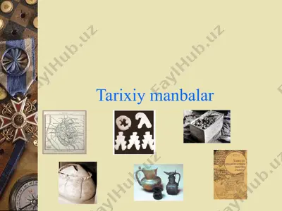 tarixiy manbalar — PPTX