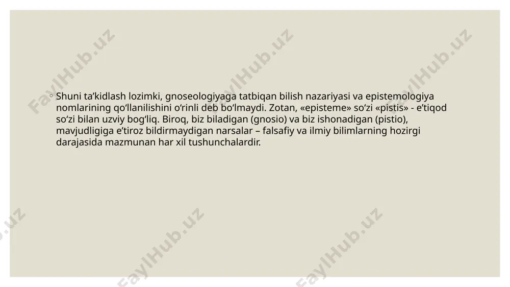 a shakllari kabi, pirovardida inson faoliyatini tartibga solish uchun zarur. bilishning har xil turlari bu vazifani turlicha bajaradi va mazkur farqning tahlili ilmiy bilimning o‘ziga xos xususiyatlarini aniqlashning birinchi va muhim sharti hisoblanadi. fan amaliy faoliyat predmetlarining (boshlang‘ich holatdagi ob’ektning) tegishli mahsulotlarga (pirovard holatdagi ob’ektga) aylanish jarayonini oldindan ko‘ra bilishni o‘z oldiga pirovard maqsad qilib qo‘yadi. bu o‘zgarish har doim ob’ektlarning o‘zgarish va rivojlanish qonunlari bilan belgilanadi, faoliyat shu qonunlarga muvofiq bo‘lgan taqdirdagina muvaffaqiyatli bo‘lishi mumkin. shu sababli fanning asosiy vazifasi ob’ektlarning o‘zgarish va rivojlanish qonunlarini aniqlashdan iborat. tabiatning o‘zgarish jarayonlariga tatbiqan bu vazifani tabiiy fanlar va texnika fanlari bajaradi. ijtimoiy ob’ektlarning o‘zgarish jarayonlarini ijtimoiy fanlar o‘rganadi. hamonki faoliyat jarayonida har xil ob’ektlar – tabiat predmetlari, inson (va uning ongi holatlari), jamiyatning kichik tizimlari, madaniyat hodisalari sifatida amal qiluvchi belgilar ko‘rinishidagi ob’ektlar va hokazolar o‘zgarishi mumkin ekan, ularning hammasi ilmiy tadqiqot predmetlari bo‘lishi mumkin. fanning faoliyatga jalb qilinishi mumkin bo‘lgan …
