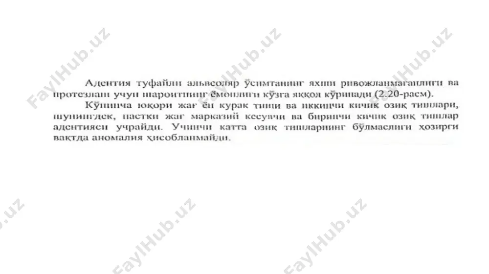 tishlarni hajmi va miqdori anomaliyalari - Page 4