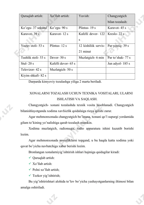 kir yuvish, belyolarni dazmollash. markirovka qilish, dog’larni ketkazish - Page 4