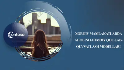 xorijiy mamlakatlarda aholini ijtimoiy qo'llab-quvvatlash modellari — PPTX