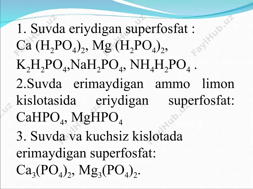 superfosfat o’g’itlarini olish texnologiyasi - Page 4