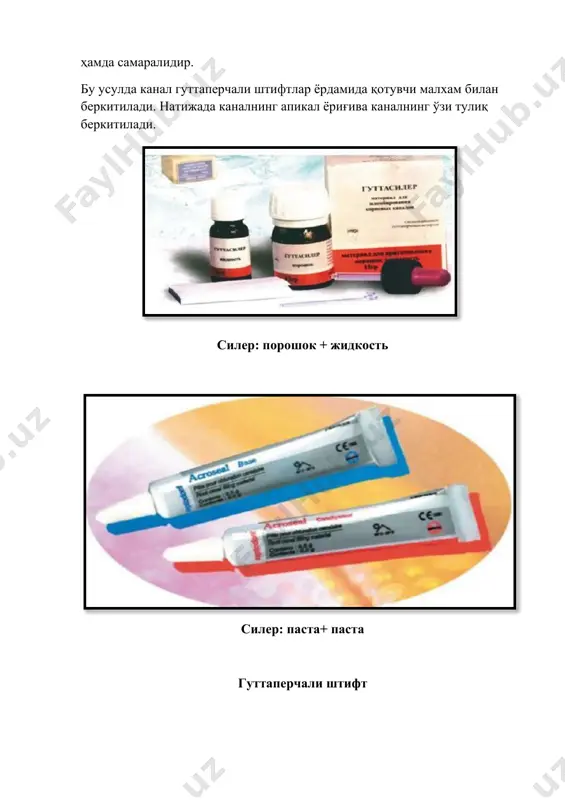 илдиз каналларини пломбалаш усуллари - Page 5