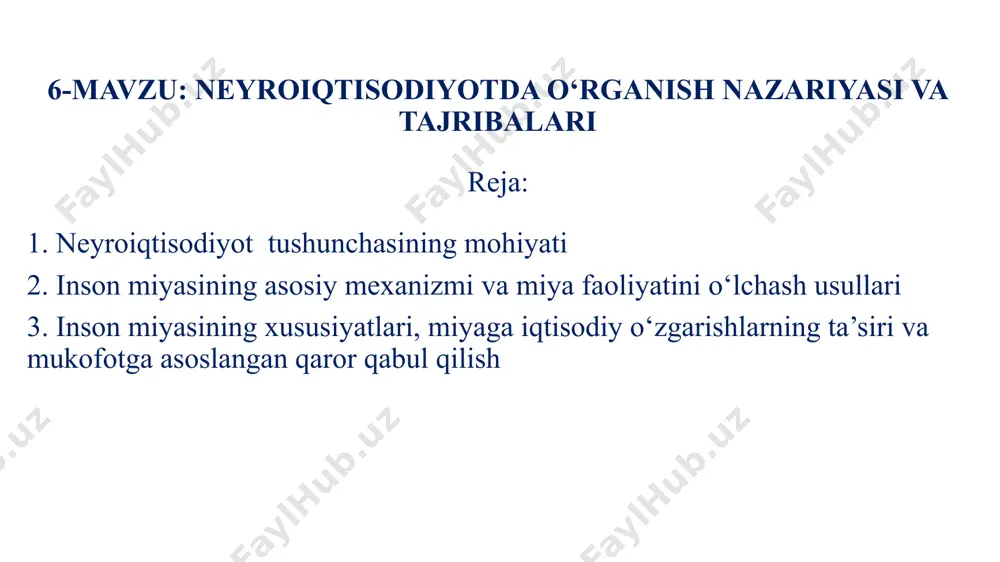otlarni qayta ishlash miyaning deyarli barcha funksiyalarini yaratadi. shuning uchun miyaning mexanizmlarini ochib berish uchun biz ma’lumotlarni uzatish va ma’lumotlarni qayta ishlashning neyron tizimini o‘rganishimiz kerak. ma’lumotni uzatish bo‘yicha elektr faolligi neyronning “otilishi” deb ataladi. neyron otilishi neyronning ichki va tashqi qismi o‘rtasidagi ion zichligi elektr gradiyenti tomonidan hosil qilingan membrana potensialining dinamik o‘zgarishi natijasida yuzaga keladi. membrananing potensiali chegaraga yetganda, harakat potensiali hosil bo‘ladi va asab aksonining oxiriga uzatiladi. bu otish jarayonidir. neyron uzatadigan ma’lumot faqat signal bo‘lib, nol (otishmasiz) yoki bitta (otishma). neyron otilishi sodir bo‘lganda, neyron ma’lumotni keyingi neyronga yetkazishi mumkin. sinapslar aksonlarning uchlarida joylashgan va neyronlar orasidagi aloqa rolini o‘ynaydi. aksonlardagi elektr signallari sinapsga yetib kelganida, ma’lumot kimyoviy moddalar sifatida uzatiladi. elektr signallari follikullarning sinaps ichidan hujayra membranasi yuzasiga harakatini keltirib chiqaradi va ular kimyoviy o‘tkazuvchi moddalarni chiqaradi. neyronlar bir-biri bilan jismonan bog‘lanmaydi va sinapslar o‘rtasida juda tor bo‘shliqlar mavjud bo‘lib, ularning o‘lchamlari millimetrning mingdan bir …