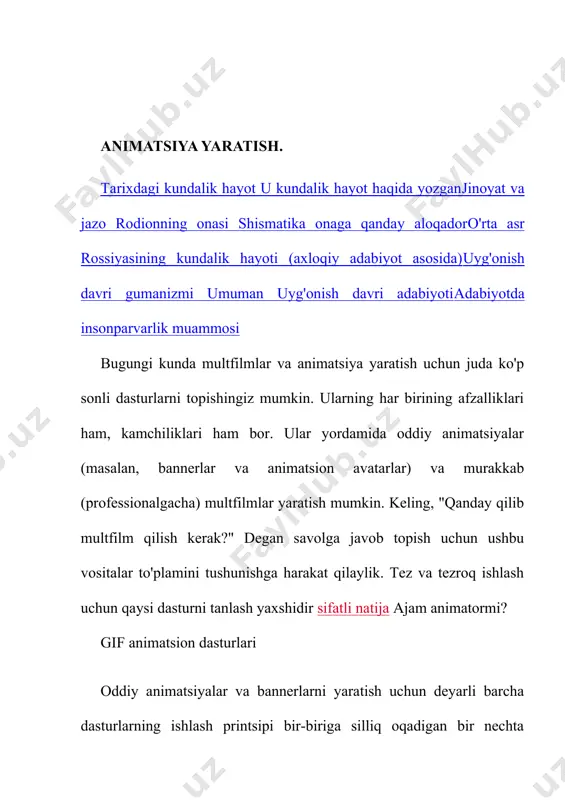 orli animatsiyaga yo'naltirilgan, lekin ayni paytda rastr bilan ishlaydi. og'zaki harakatlarni sinxronlashtirishga imkon beradigan vositalar va boshqa multfilm yaratish ishlarini soddalashtiradigan vositalar, shuningdek ko'plab qo'shimcha animatsion effektlar mavjud. animo 6 bugungi kunda "qanday qilib multfilm yaratish" muammosini hal qilish uchun eng ilg'or va keng qamrovli mahsulotdir. bugungi raqamli ishlab chiqarish uchun mo'ljallangan, 24/7 ishlashga qodir, professional animatsiya studiyalarini ishonchliligi va yuqori sifatli... yaratishda keng dastur topadi kompyuter o'yinlari, 2d, 3d va jonli videoni bitta mahsulotga dasturiy birlashtiradigan filmlar. professional animatsiya dasturlari toon boom studio - bu multfilm tayyorlash uchun professional dastur. ("simpsonlar" - bu dastur qanday ishlashiga misol). multfilm uslubidagi qo'lda chizilgan animatsiyaga e'tibor qaratdi. keng assortimentdagi vositalar mavjudligi animatorlarning ishini qulay va tezkor qiladi. animatsiya stendi - bu 2 o'lchovli animatsiyalarni avtomatlashtirilgan tarzda yaratish uchun professional mahsulot. dunyo bo'ylab professional animatsiya studiyalari tomonidan ishlatiladigan mac va windows uchun versiyalar mavjud. onlayn rejimda animatsion dasturlar multfilmlarni chizish uchun kompyuteringizda dastur …