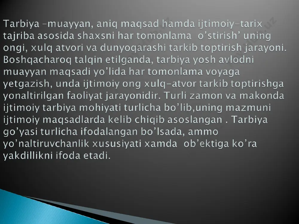 bo'shlang'ich ta'limda tarbiya nazariyasi - Page 5
