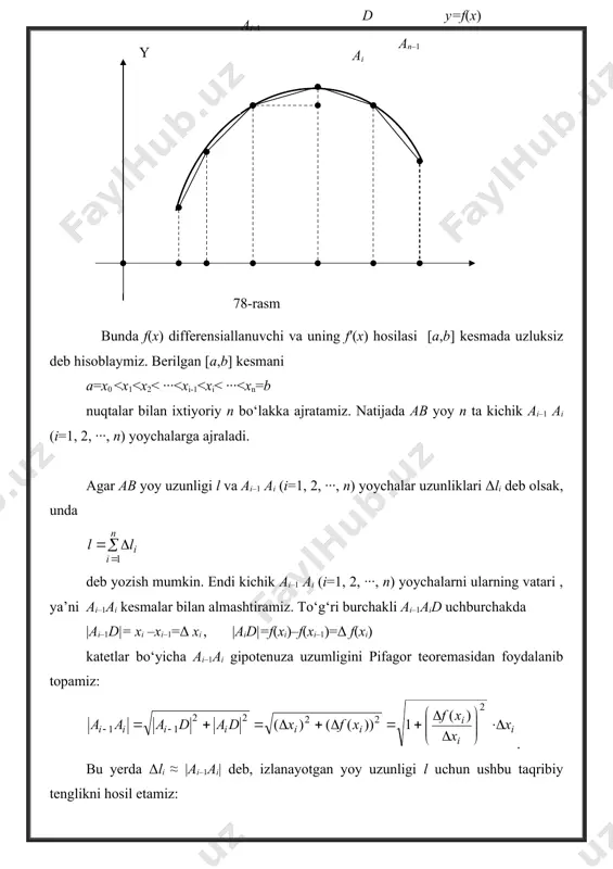 2 g 1 3 / 1 2 1 3 / 1 2 2 2 = = + + = ú ú ú û ù ê ê ê ë é = = = = + = + = = = ò t t dt t t t t t dt dx t t x x t t p b p a ) ( ) ( ) ( t t dx dy x f j y ¢ ¢ = = ¢ dt t t dt t t t l ò ò ¢ + ¢ = ¢ ¢ ¢ + = b a b a y j j j y 2 2 2 )] ( [ )] ( [ ) ( ] )) ( ) ( [ 1 ) 1 ( 2 2 )] sin (cos [ )] sin (cos [ ln 0 ln 0 2 2 - = = + + - …