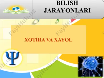xotira va xayol — PPT