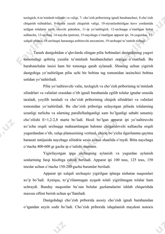 yigirilgаn аppаrаt ipini ishlаb chiqаrish tехnоlоgiyasi - Page 4