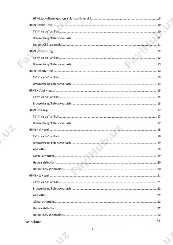 sm) 1-rasm jadvallar insoniyat jamiyatida juda ko'p qo'llaniladi va uzoq vaqtdan beri mavjud bo'lib, 1800 yildagi aqsh aholini ro'yxatga olish hujjati tasdiqlaydi: (2-rasm) 2-rasm shuning uchun html yaratuvchilari internetda jadval ma'lumotlarini tuzish va taqdim etish vositalarini taqdim etganlari ajablanarli emas. jadvalning mohiyati shundaki, u qattiq. ma'lumot satr va ustun sarlavhalari o'rtasida vizual assotsiatsiyalar yaratish orqali osongina talqin qilinadi. to'g'ri amalga oshirilganda, html jadvallari ekranni o'qish dasturlari kabi maxsus imkoniyatlar vositalari bilan yaxshi ishlanadi, shuning uchun muvaffaqiyatli html jadvali ko'rish va ko'rish qobiliyati zaif foydalanuvchilarning tajribasini oshirishi kerak. html jadvallarini qachon ishlatmaslik kerak? html jadvallari jadval ma'lumotlari uchun ishlatilishi kerak - ular shu uchun mo'ljallangan. afsuski, ko'p odamlar veb-sahifalarni joylashtirish uchun html jadvallarini ishlatishgan, masalan, sarlavhani o'z ichiga olgan bir qator, kontent ustunlarini o'z ichiga olgan bir qator, altbilgini o'z ichiga olgan bir qator va hokazo. siz batafsil ma'lumot va misolni topishingiz mumkin. foydalanish imkoniyatini o'rganish modulimizdagi sahifa tartibida . bu …