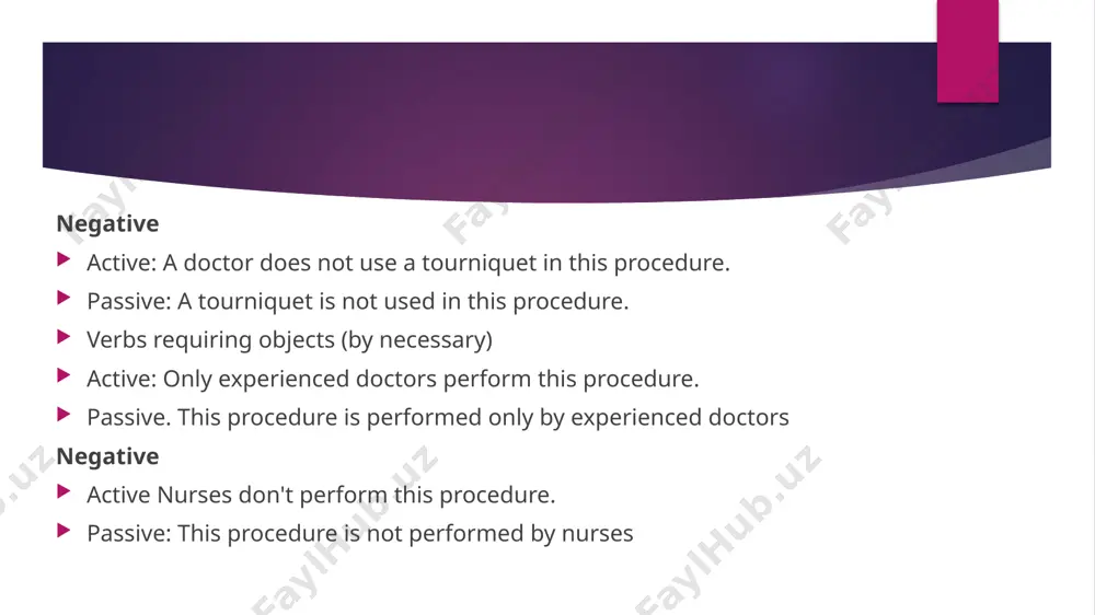 explaining investigations/procedures with the present passive - Page 3