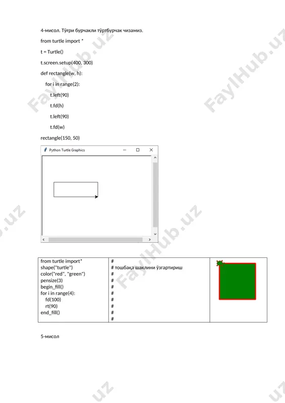python turtle moduli - Page 3