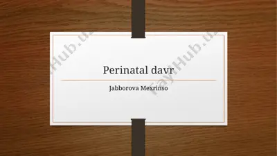 perinataldavr — PPTX
