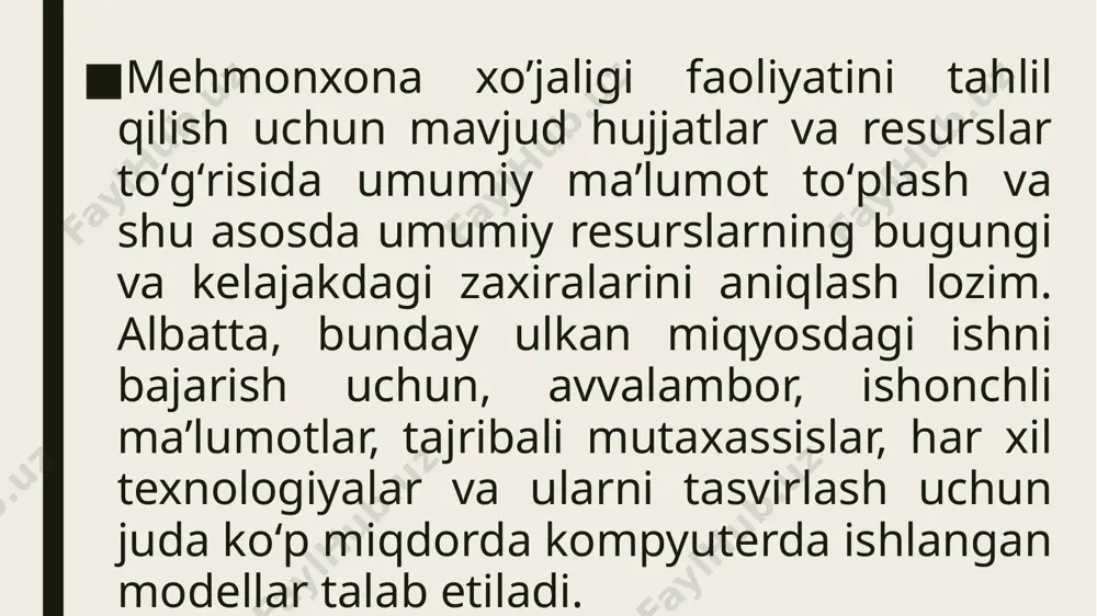 mehmona xizmatlari tahlilini avtomatlashtirish - Page 4