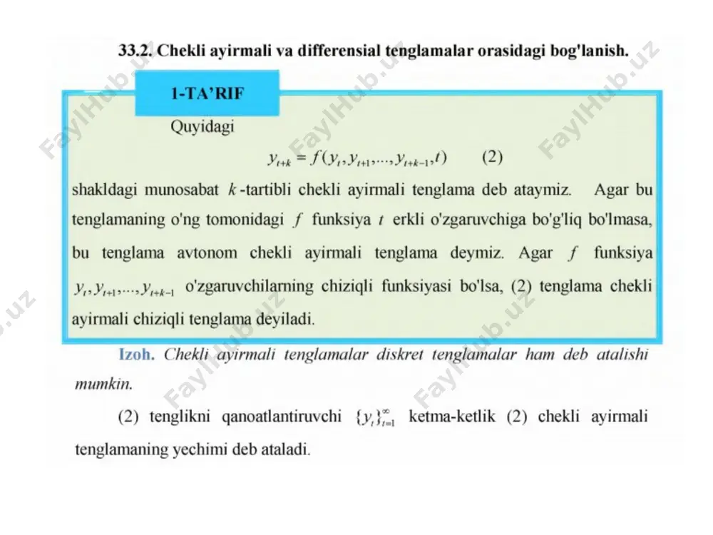chekli ayirmali tenglamalar - Page 4