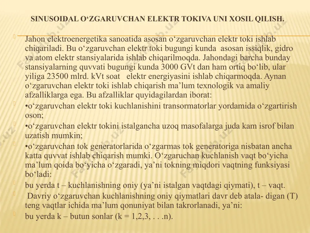 sinusoidal to'kzanjirida aktiv indüktiv va sig'imi elementlari r, l va c - Page 5