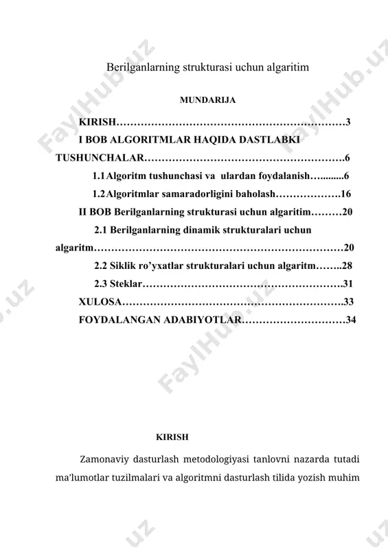 lmalar yordamida boshqariladi. hozirgi kunda axborot va kompyuter texnologiyalari iboralari kundalik turmushda eng ko’p qo’llaniladigan tushunchalar desak mubolag’a bo’lmaydi. chunki hayotning qaysi sohasini olmaylik, qanday amallarni bajarmaylik, albatta, axborotlar bilan ish ko’ramiz. ya’ni axborotlardan foydalanish, axborot almashish, ularni uzatish, o’zlashtirish inson faoliyatining asosiy negizini tashkil etadi. aхborot teхnologiyalari jahonda jadal sur'atlar bilan rivojlanib, takomillashib borayotgan sohadir. insoniyat aхborotlashtirish sohasida haqiqiy inqilobiy o’zgarishlar davrini boshidan kechirmoqda, buning natijasida esa umumjahon aхborotlashgan hamjamiyati shakllanmoqda. bu o’zgarishlar asosini aхborotlashtirish, telekommunikatsiya va kompyuter teхnologiyalari konvergentsiyasi negizida aхborotni uzatish hamda iste'molchiga yetkazib berishning eng zamonaviy va samarali vositalarining dunyoga kelayotganligi tashkil etadi. bugungi kunda kompyuter inson faoliyatining turli sohalariga kirib bormoqda. natijada dasturiy ta’minotga bo’lgan talab tobora kengayib bormoqda. bu o’z navbatida dasturchilarga bo’lgan talabni oshiradi. hozirgi kunda kompyuter va axborot texnologiyalari taraqqiyotida katta yutuqlarga erishilmoqda. mamlakatimizda xalq xo’jaligi tarmoqlarida: ishlab chiqarish jarayonlari, ofis ishlari, bank operasiyalari, axborot almashinuv jarayonlari, milliy xizmat ko’rsatish muassasalari, ilmiy …