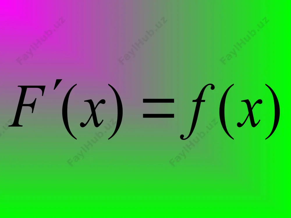boshlang‘ich funksiya va aniqmas integral - Page 3