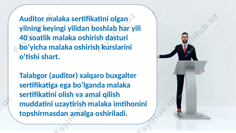 auditorlik faoliyatini sertifikatlash tadbirlari rejasi - Page 5