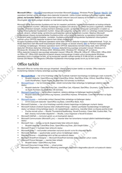 microsoft office — DOCX