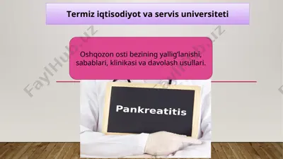 surunkali pankreatit — PPTX