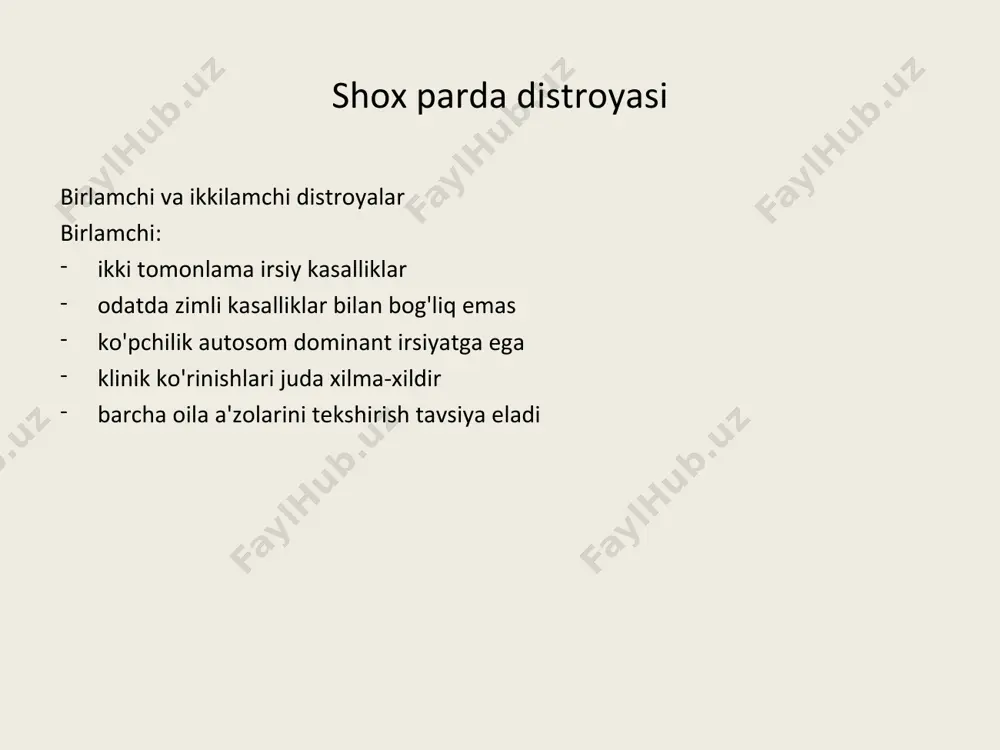 вным веществом (хондроитинсульфатом и кератинсульфатом) и модифицированными фибробластами (кератоцитами). 4. десцеметова мембрана состоит из сети тонких коллагеновых волокон и включает переднюю связующую зону, которая развивается внутриутробно, и заднюю несвязующую зону, покрытую слоем эндотелия на протяжении всей жизни. 5. эндотелий состоит из монослоя гексагональных клеток и играет важнейшую роль в поддержани 2. boumen membranasi stromaning hujayrasiz yuzaki qatlami bo'lib, uning shikastlanishi chandiq hosil bo'lishiga olib keladi. 3. stroma asosan muntazam yo'naltirilgan kollagen tolalardan iborat bo'lib, ular orasidagi bo'shliq asosiy modda (xondroitin sulfat va keratin sulfat) va o'zgartirilgan fibroblastlar (keratotsitlar) bilan to'ldirilgan. 4. dessemet membranasi yupqa kollagen tolalar tarmog‘idan iborat. 5. endoteliy olti burchakli hujayralarning bir qavatidan iborat bo'lib, shox pardaning holatini saqlab turish va ko’z ichi bosimi ta'sirida shishib ketishining oldini olishda muhim rol o'ynaydi. что такое хирургический лимб и его размеры ? хирургический лимб – оптимальная зона для проведения антиглаукоматозных операций. его размеры на поверхности глаза составляют около 15 мм. …