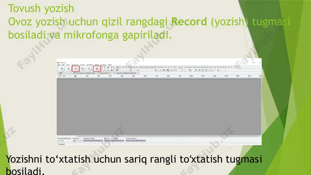audacity dasturida ishlash - Page 5