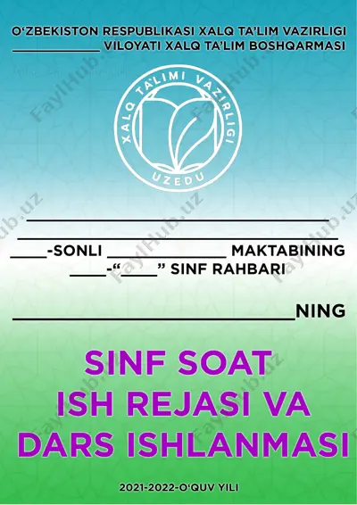 sinf rahbari faoliyati — DOCX