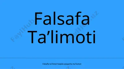 falsafa — PDF