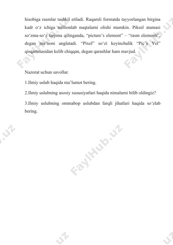 ilmiy uslub va til xususiyatlari - Page 5