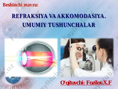 refraksiya va akkomodasiya — PDF
