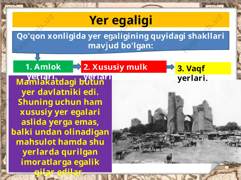 qo'qon xonligida iqtisodiy hayot 8-sinf - Page 5