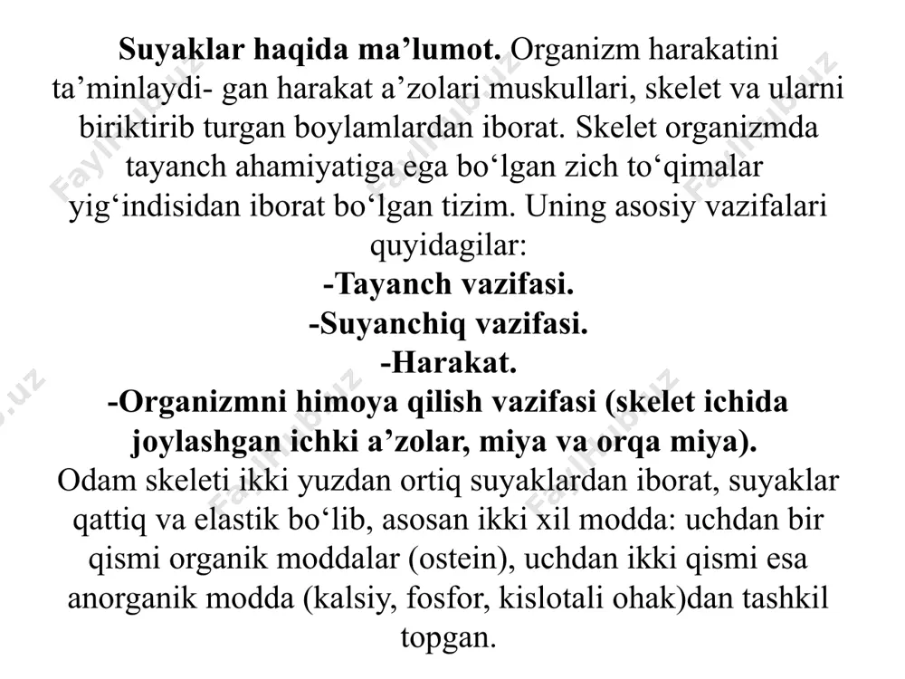 alar almashinuvi susayishi barcha tizimlarda o‘z ta’sirini ko‘rsatadi va shu bilan birga, asab tolalari bo‘ylab asab impulsining o‘tishi ham sekinlashib boradi, natijada harakat ham sekinlashadi, ham chegaralanadi. keksa bemor ortiqcha harakatlarga energiya sarflamaslikka harakat qiladi, ehtiyot choralarini ko‘rib yuradi. e’tiboringiz uchun rahmat /docprops/thumbnail.jpeg
