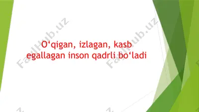 kitob – insonning eng yaqin do‘sti — PPTX