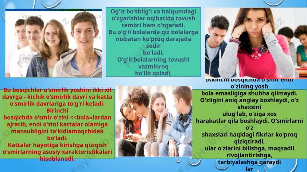 ilk o'spirinlik yoshi davrida psixik rivojlanish xususiyatlari - Page 5