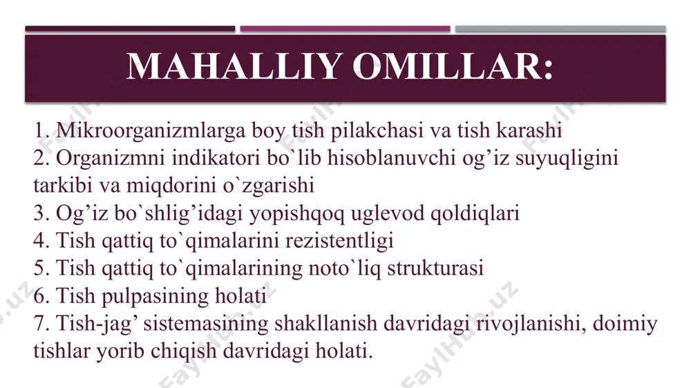 kariesni konservativ davolash usullari karies profilaktikasi - Page 4