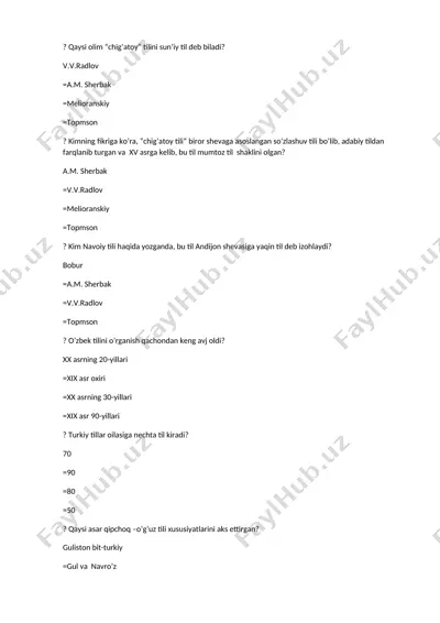 qadimgi turkiy til qo‘llanmasi — DOCX