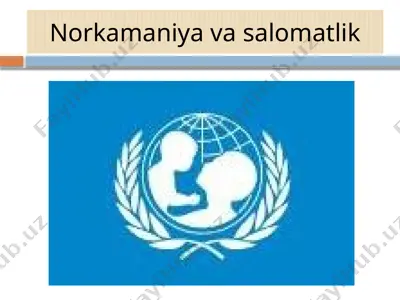 norkamaniya va salomatlik — PPTX
