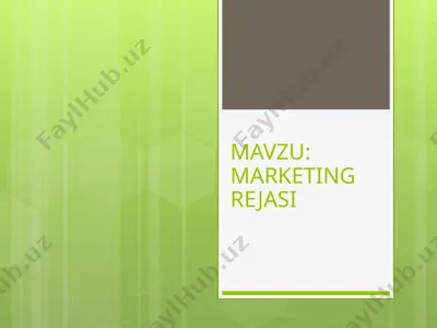 marketing rejasi — PPTX